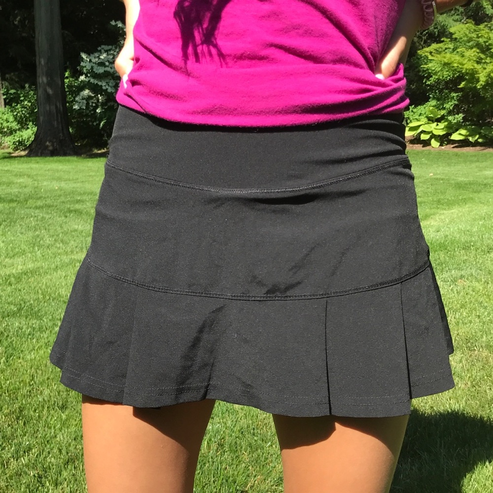 Black Ruffle Tennis Skort